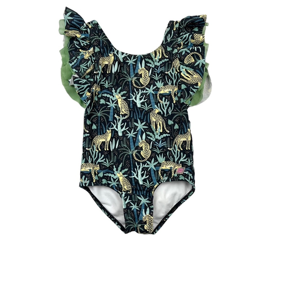 Girl's On Safari Rainforest One-Piece Swimsuit 3T